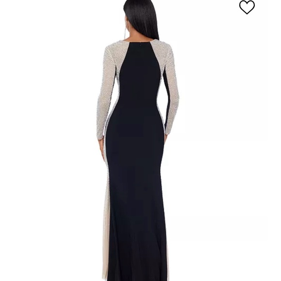 XSCAPE Embellished Colorblock Gown-size 12 - Picture 2 of 10